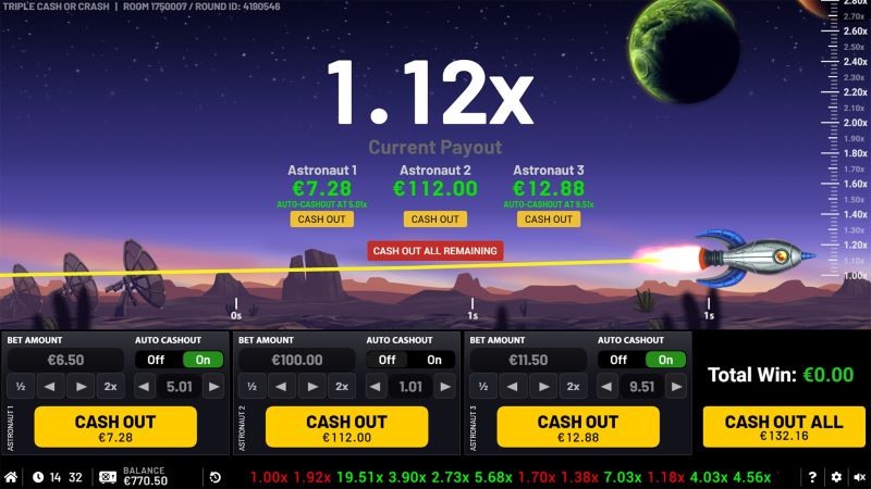 Play Triple Cash or Crash game