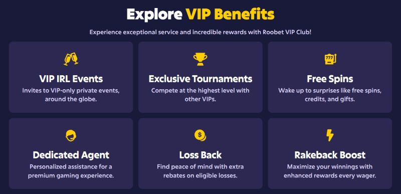 Roobet VIP Benefits