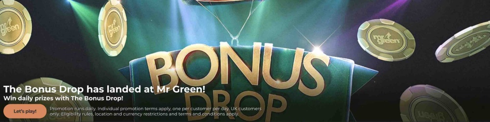 Mr Green Casino Bonus Drop