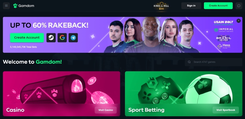 Gamdom casino review