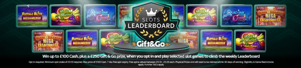 Sky Casino promotions: Slot leaderboard